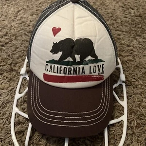 Vintage~SnapBack~Foam Back~California Love~Billabong Hat~Gray~One Size~VG - Picture 1 of 4