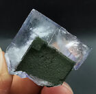 20g Natural Clear Transparent Purple Phantom Cube Fluorite Specimen Yaogangxian