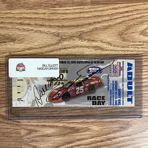 Bill Elliott Autographed 2004 UAW-GM Quality 500 Ticket Stub - Picture 1 of 2