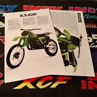  80 81 Kawasaki Kx 420 Motocross Dirt Bike Poster 2 Pak Vintage Mx 