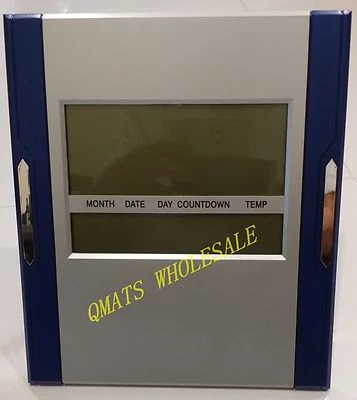 1 Orologio Digitale Termometro Calendario Temp Sveglia Conto alla Rovescia Timer Parete o Supporto  - Immagine 1 di 4