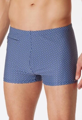 Schiesser Uomo Pantaloncini da Bagno Retrò Aqua Swimmshort 5-9 M-3XL Calzoncini - Immagine 1 di 4