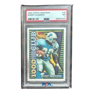 Barry Sanders - 1994 Topps 1000/3000 #15 - PSA NM 7 - Pop Higher 10 - Lions - Picture 1 of 2