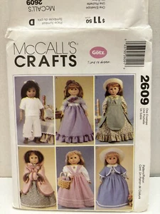 McCall's Crafts 2609 GOTZ Time to Dream 18" Doll Clothes Pattern UNCUT 2000 - Picture 1 of 10