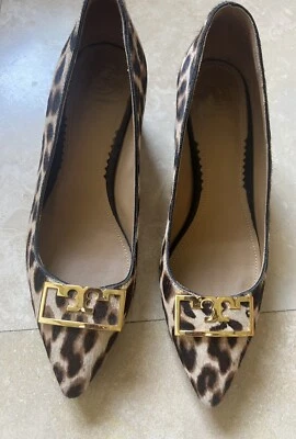 Tory Burch Gigi Leopard Calf Hair Pointed-Toe Pump, Size 8 - Image 1 of 4