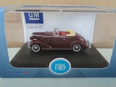 OXFORD 1936 BUICK СПЕЦИАЛЬНЫЙ КАБРИОЛЕТ ТЕМНО-БОРДОВЫЙ 1/87 HO - Изображение 1 из 4