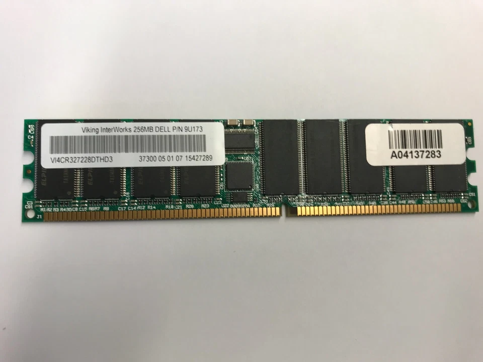 256MB PC DDR1 DDR PC2700R  DDR-333 2700 333MHZ 184PIN RDIMM ECC-REG  1RX8  32X8 - Image 1 of 1