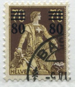Switzerland 1915 80 centimes surcharged on 70 centimes used - Picture 1 of 1