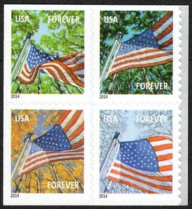USA Sc. 4785g (F) Flag in 4 Seasons 2014 date MNH bklt. II - Picture 1 of 1