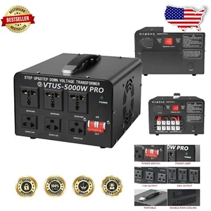 Versatile 5000 Watt Voltage Transformer with 3-Mode Output for Home & Travel - Picture 1 of 9