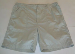 Roundtree & Yorke Size 46 Tall WASHED UTILITY CARGO Green Khaki New Mens Shorts - Picture 1 of 12