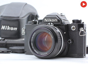 Tested [Near MINT w/Case] Nikon FM Black SLR Film Camera Ai 50mm F1.4 Lens JAPAN