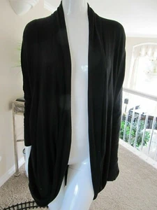 WOMEN'S TOMMY BAHAMA OPEN FRONT Black CARDIGAN, TOP, JACKET. Size Small $129 - Picture 1 of 5
