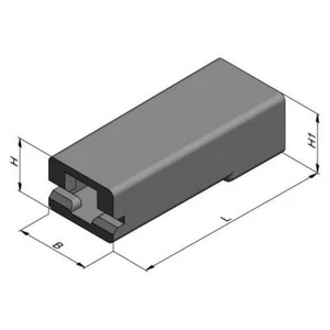 Block for Faston Female 4,8 Front Nylon White - Picture 1 of 1