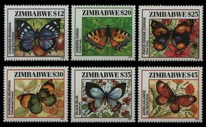 Zimbabue 2001 - Mi-N.o 716-721 ** - Estampillada sin montar o nunca montada - Mariposas / Mariposas - Imagen 1 de 1