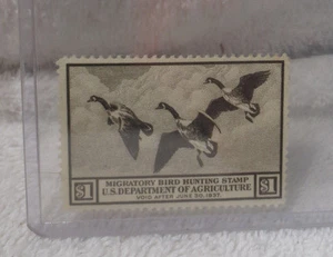 FEDERAL DUCK STAMP $1 1936 by Richard Bishop unused sweet condition - Picture 1 of 2