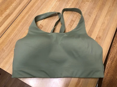 NWOT Athleta Size 36D Olive Green Wireless Advance B-G  Bra - Image 1 of 4