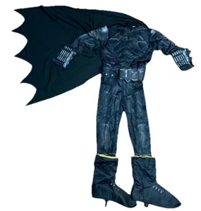 Justice League DC Batman Child's Muscle Costume Sz Small 🙈 NO MASK One Piece - Picture 1 of 6