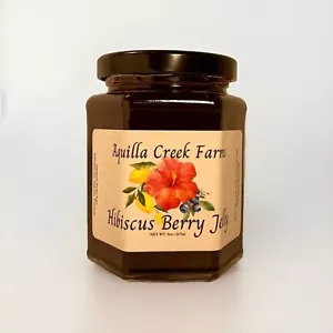 Hibiscus Berry Jelly ~ 9 oz. ~ Texas Hand Crafted ~ Aquilla Creek Farms - Picture 1 of 16