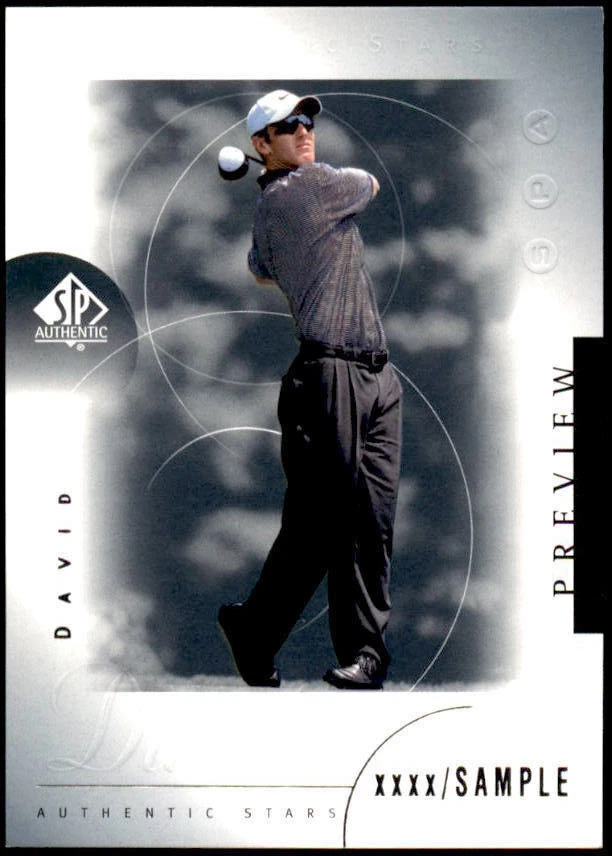 2001 SP Authentic Preview #22 David Duval STAR Sample (ref 6061) - Image 1 of 2