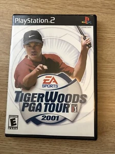 PS2 Tiger Woods PGA Tour 2001 (Sony PlayStation 2, 2001)- Complete W/ Manual - Picture 1 of 4