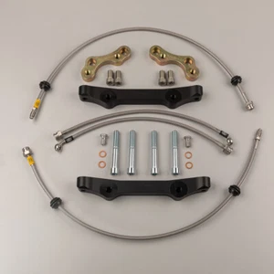 BMW 6 F06 F12 F13 caliper adapters + brake lines to install full F10 M5 brakes - Picture 1 of 4