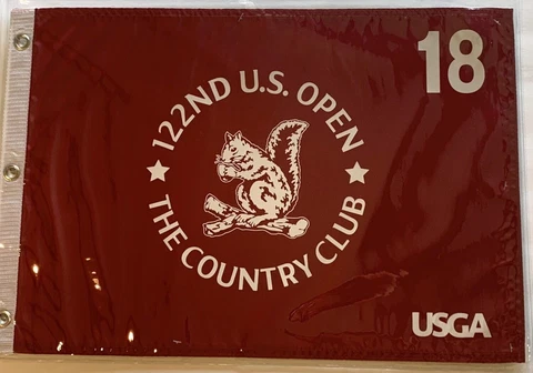 US Open 122th The Country Club Pin Flag Silk Screened Cover