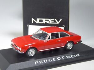 (SB-61) Norev 475416 Peugeot 504 Coupé rot in 1:43 in OVP