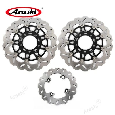 Rotor de freno delantero y trasero compatible con Kawasaki Ninja ZX-10R 2004-2007 ZX6R 636 2005 2006 Foto 1 de 4