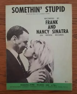 Sheet music: Somethin' Stupid - recorded by Frank and Nancy Sinatra 1966 - Picture 1 of 1