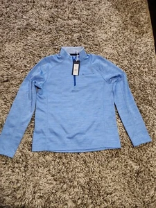 Vineyard Vines Boys Sankaty 1/2 zip ocean breeze color size L (16) - Picture 1 of 6