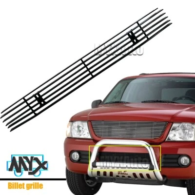 Black Bumper Billet Grille Fits 2004-2012 Chevy Colorado/GMC Canyon 04 12 Grill Foto 1 de 4