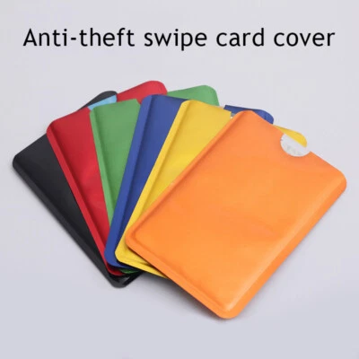 10PCS Mens Womens RFID Blocking Credit Card Holder Business Card Holder Cove - Image 1 of 4