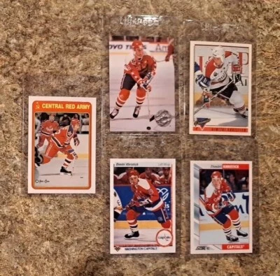 (5) Tarjeta de novato Dimitri Khristich 1990-91 OPC Ejército Rojo RC Upper Topps Pro URSS Foto 1 de 4