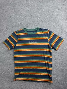 Brixton Retro Boxy Striped Crewneck Tee Men's M Colorful Striped Short Sleeve - Picture 1 of 9