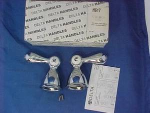 KIT GRIFO DOS MANIJAS DE PALANCA GRANDES DELTA BOTANICAL H617 SL - Imagen 1 de 6