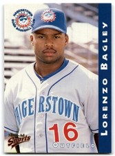1998 MULTI-AD HAGERSTOWN SUNS LORENZO BAGLEY HAGERSTOWN SUNS #7