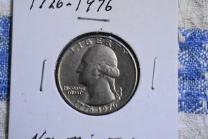 RARE Vintage U.S. Mint 1776-1976 Bicentennial Quarter NO MINT MARK - Bild 1 von 2