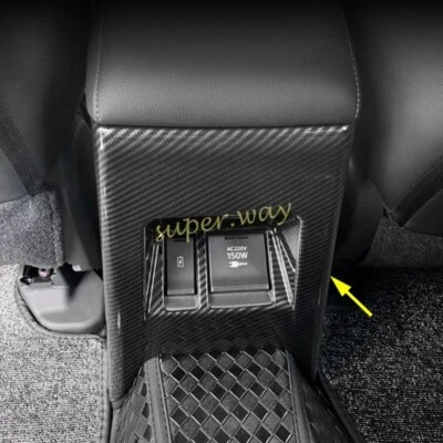 For 2020-2025 Mitsubishi Pajero Sport Black Rear Armrest Box Air Vent Cover Trim - image 1 of 4