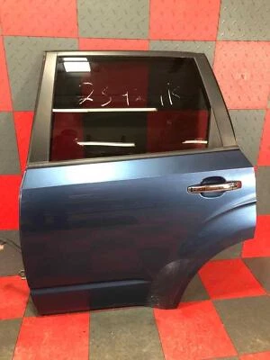 Puerta trasera izquierda del conductor Subaru Forester 09-13 OEM (azul marino F9H) rasguños menores Foto 1 de 4