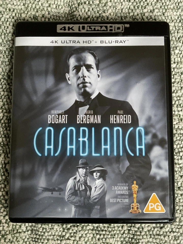 Casablanca (15) 1942, 4K Ultra HD & Blu ray. Free UK Post - Image 1 of 1