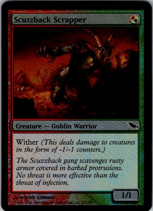 Magic | SHM | Scuzzback Scrapper | 217 | NM | Foil - Image 1 of 2