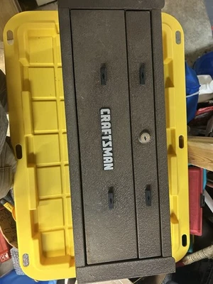 🇺🇸Craftsman 2 Drawer Machinist Tool Box Middle Chest Wrinkle Finish W/Key🇺🇸 - Image 1 of 4