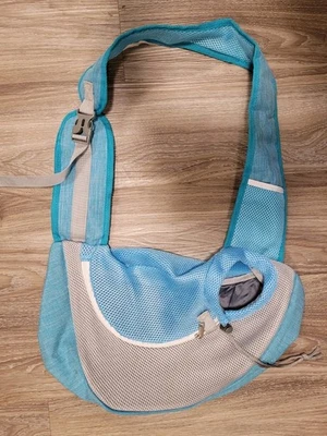 Pet Dog Sling Carrier Breathable Mesh Portable Travel Safe Pet Sling Size S/M  - Image 1 of 2