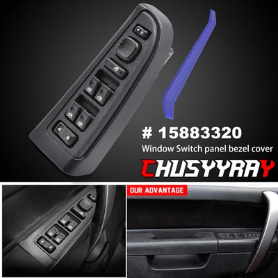 Выключатель стеклоподъемника 15883320 подходит для GMC Yukon XL 1500 2003-2006 годов выпуска передний со стороны водителя - Изображение 1 из 4