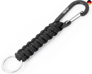 Paracord Schlüsselanhänger Karabiner Personalisiert Karabinerhaken D Ring S - Bild 1 von 6