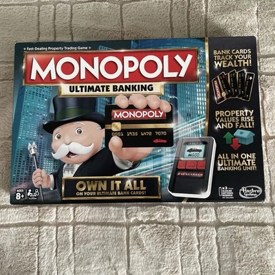 Monopoly Banca Electrónica Hasbro 2015 Juego de Mesa Estrategia Nuevo Caja Abierta Foto 1 de 4