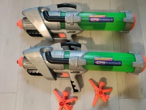 Set Of 2 Vintage Super Soaker CPS Splash Zooka 65oz W/Quick Fill Device Untested - Picture 1 of 24