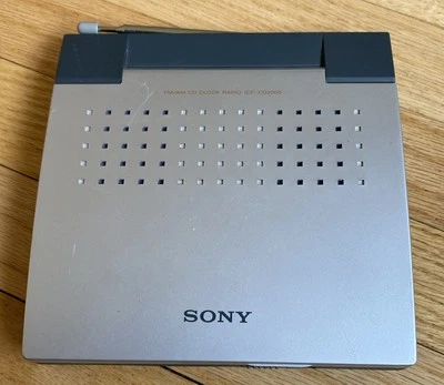 Vintage Sony ICF-CD2000 FM/AM Radio CD Clock No Power Supply Adapter Tested - Image 1 of 4