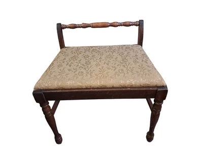 Mogno vintage? Banco vaidade de madeira - Imagem 1 de 4